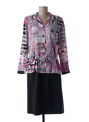Ensemble robe coupe cintrée rose GUY DUBOUIS femme