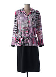 Ensemble robe type de veste chic rose GUY DUBOUIS femme