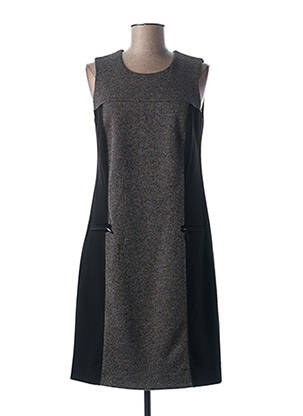 Robe mi-longue sans manche sans manche gris GUY DUBOUIS femme