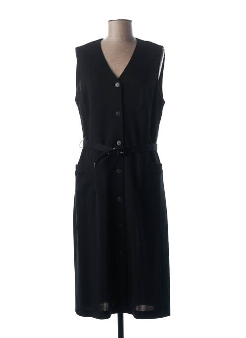 Robe mi-longue noir FRANCE RIVOIRE pour femme
