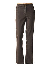 Pantalon coupe droite taille normale marron MERI & ESCA femme