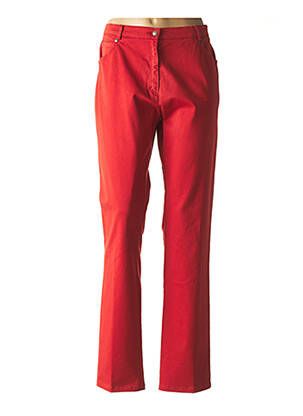 Pantalon droit orange GUY DUBOUIS pour femme
