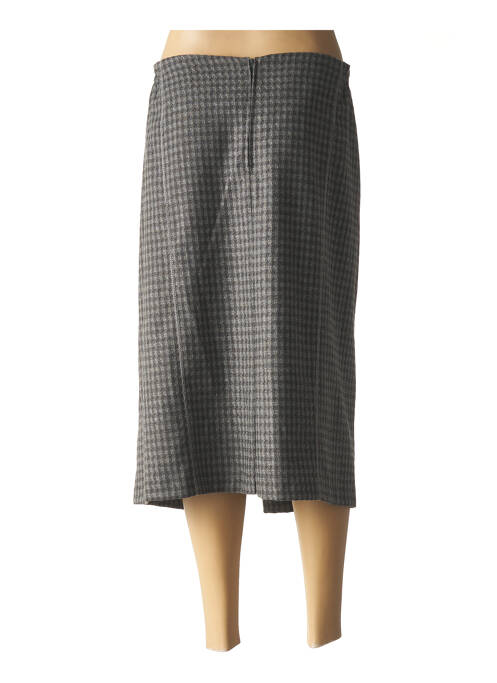 Jupe mi-longue gris FRANCE RIVOIRE pour femme