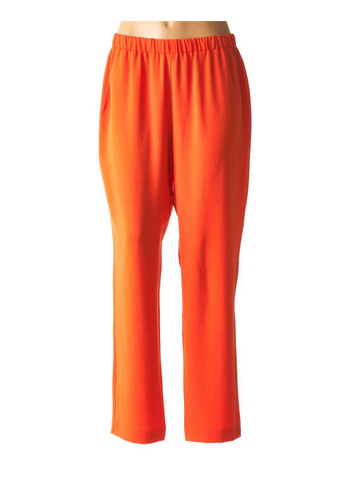 Pantalon droit orange HORTENSIA pour femme