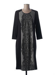 Robe mi-longue manches 3/4 manches 3/4 noir PAUPORTÉ femme