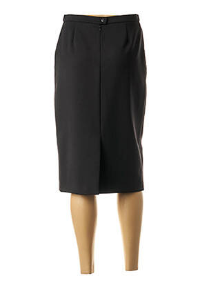 Jupe mi-longue coupe droite noir WEINBERG femme