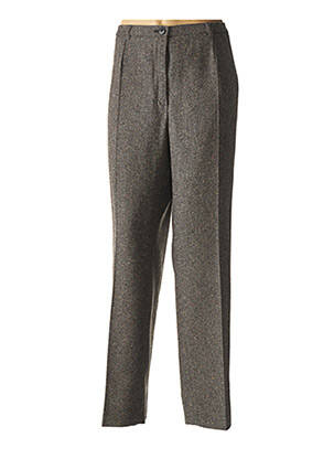 Pantalon slim taille élastique marron WEINBERG femme