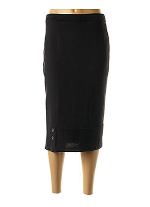 Jupe mi-longue stretch noir PAUPORTÉ femme