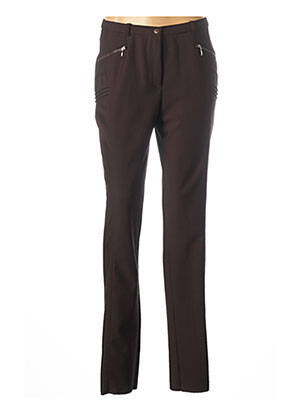 Pantalon droit stretch taille normale marron PAUPORTÉ femme