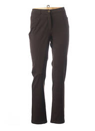 Pantalon droit stretch marron WEINBERG femme