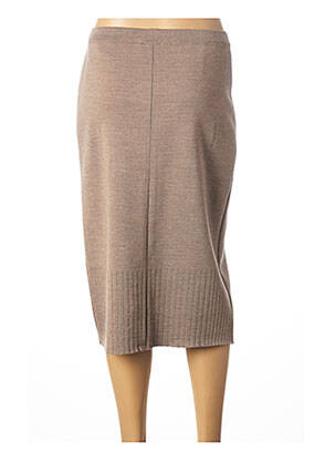 Jupe mi-longue stretch beige PAUPORTÉ femme