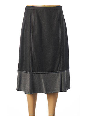 Jupe mi-longue coupe évasée gris PAUPORTÉ femme
