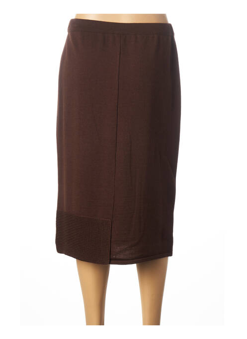 Jupe mi-longue marron PAUPORTÉ pour femme