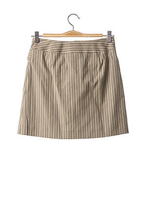 Jupe courte coupe droite gris TEENFLO femme