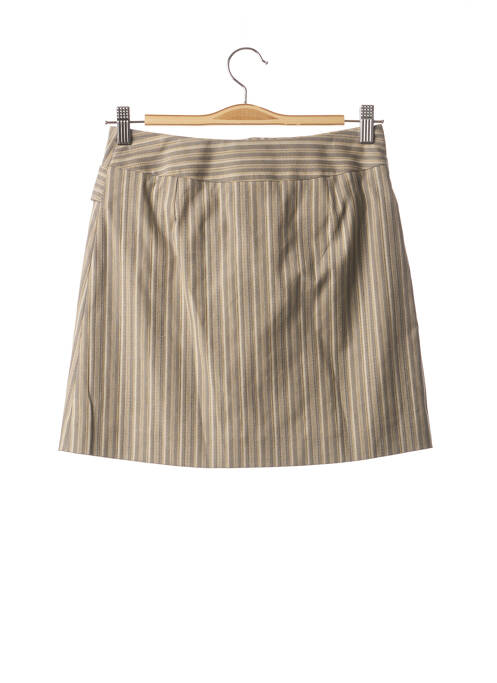 Jupe courte coupe droite gris TEENFLO femme