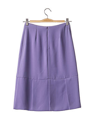 Jupe mi-longue coupe droite violet TF ATELIER femme