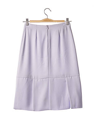 Jupe mi-longue coupe droite violet TF ATELIER femme