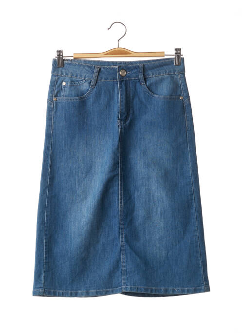 Jupe mi-longue bleu BS JEANS pour femme