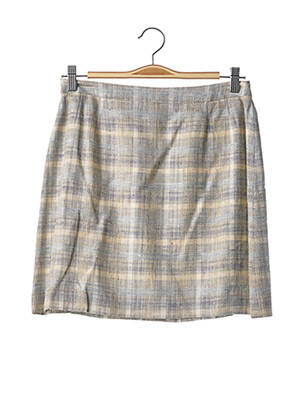 Jupe courte tissage tweed bleu TEENFLO femme