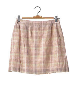 Jupe courte tissage tweed rose TEENFLO femme