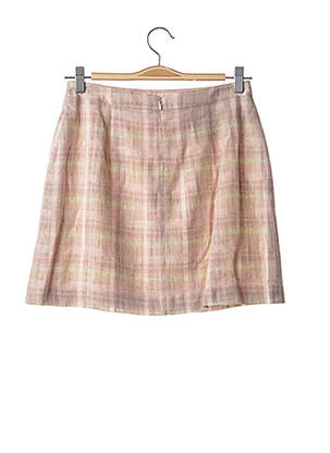 Jupe courte tissage tweed rose TEENFLO femme