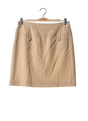 Jupe courte poches beige TF ATELIER femme
