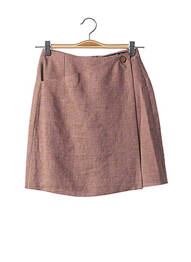 Jupe courte coupe droite rose TEENFLO femme