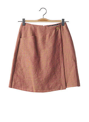 Jupe courte coupe évasée orange TEENFLO femme