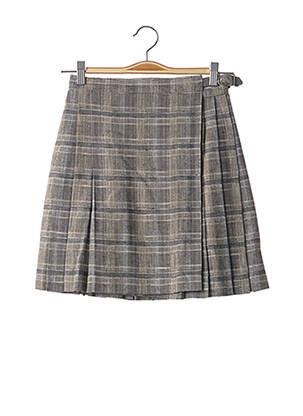 Jupe courte coupe évasée bleu TEENFLO femme