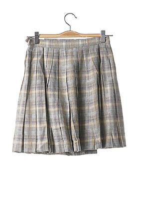 Jupe courte coupe évasée bleu TEENFLO femme