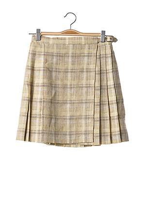 Jupe courte coupe évasée jaune TEENFLO femme