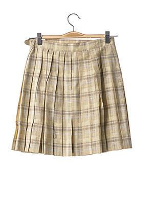 Jupe courte coupe évasée jaune TEENFLO femme