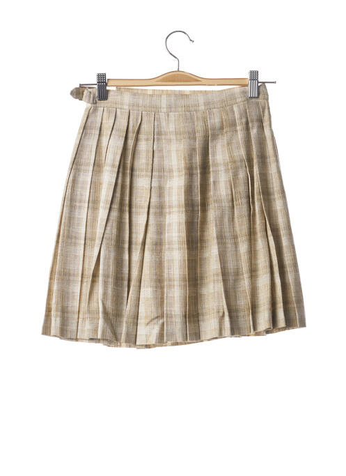 Jupe courte beige TEENFLO pour femme
