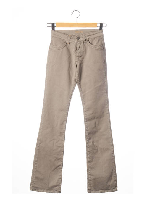 Jeans bootcut pattes d'éléphant taille basse gris TEENFLO femme