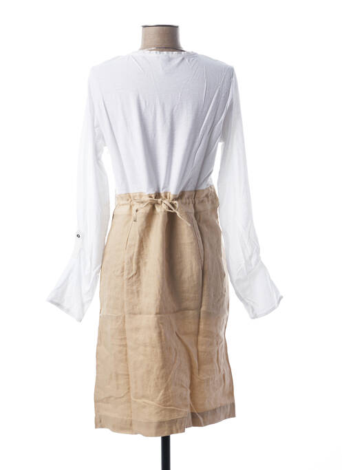 Robe mi-longue blanc LADY CAPTAIN pour femme