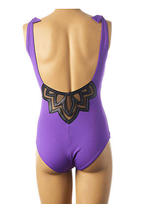 Maillot de bain 1 pièce haut bandeau haut bandeau violet SIMONE PERELE femme