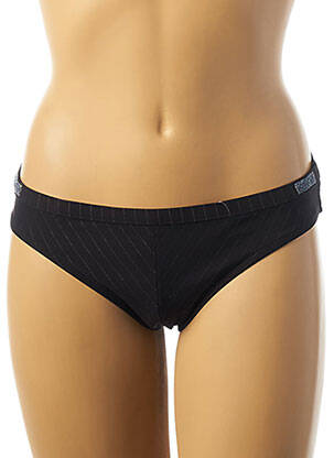 Bas de maillot de bain imprimé rayures culotte noir VANITY FAIR femme