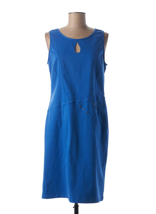 Robe mi-longue sans manche sans manche bleu PAUSE CAFE femme