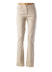 Pantalon slim beige COWEST pour femme seconde vue