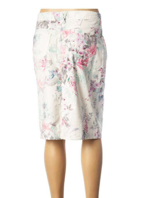 Jupe mi-longue beige GUY DUBOUIS pour femme