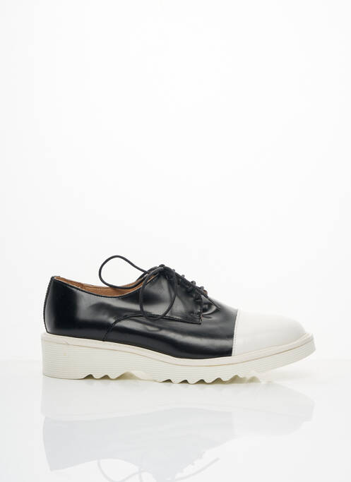 Derbies tissage satiné talon de 4 à 6cm noir JONAK femme