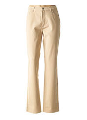Pantalon droit beige BRUNO SAINT HILAIRE pour femme seconde vue