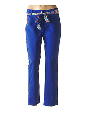 Pantalon slim bleu LESLIE pour femme