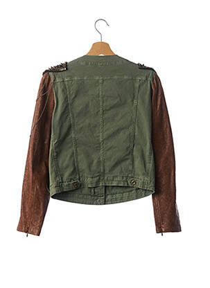 Veste casual col rond vert PROJECT FOCE femme