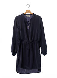 Robe courte coupe fluide manches longues gris AMELIE & AMELIE femme