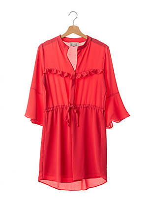 Robe courte manches 3/4 manches 3/4 rouge AMELIE & AMELIE femme