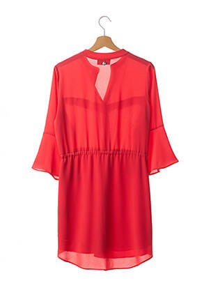 Robe courte coupe fluide manches 3/4 rouge AMELIE & AMELIE femme