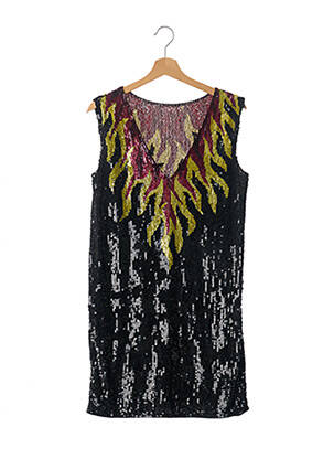 Robe courte sans manche sans manche noir SANS MARQUE femme