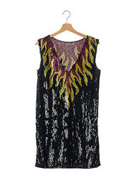 Robe courte sans manche sans manche noir SANS MARQUE femme