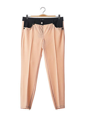 Pantalon 7/8 coupe cigarette taille basse rose CRISTINA EFFE femme